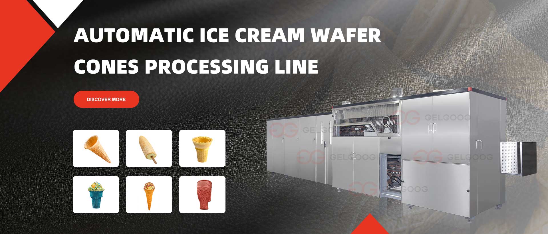 Automatic Ice Cream Wafer Cones Processing Line
